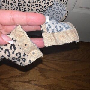 Divided by H&M Leopard Print Spaghetti Strap V-Neck Bodysuit Size Medium